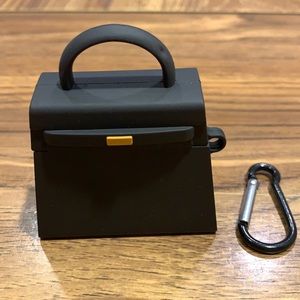 Black Purse Ear Buds Case NWT